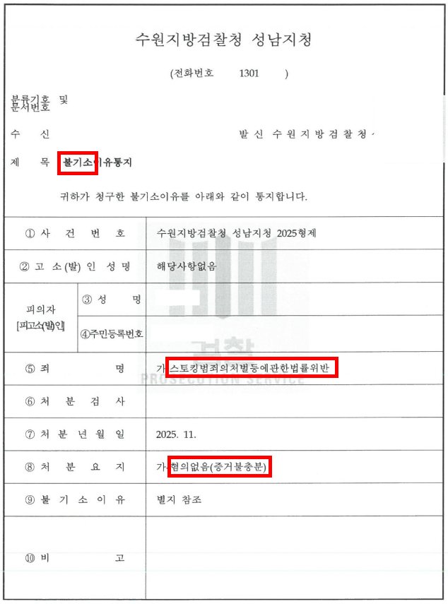 스토킹 혐의 변호